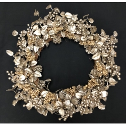 Xmas Wreath Golden 24"